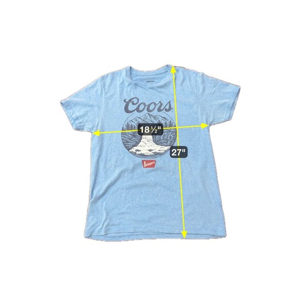 Sonoma Goods For Life Coors Banquet Beer Mountain T-Shirt Blue Sz Medium Basic - Picture 6 of 8